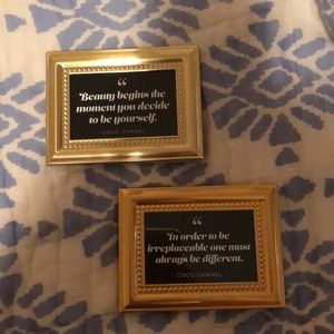 Coco Chanel Mini Quote Frames Bundle